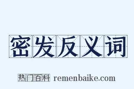 密发反义词是什么意思的图片